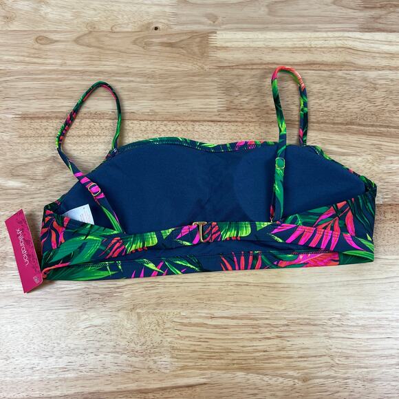 Xhilaration Juniors' Tropical Print Bralette Bikini Top - Size Large - NWT - Picture 6 of 10
